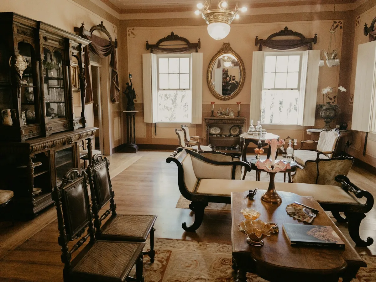 Antique furniture making a welcoming family home